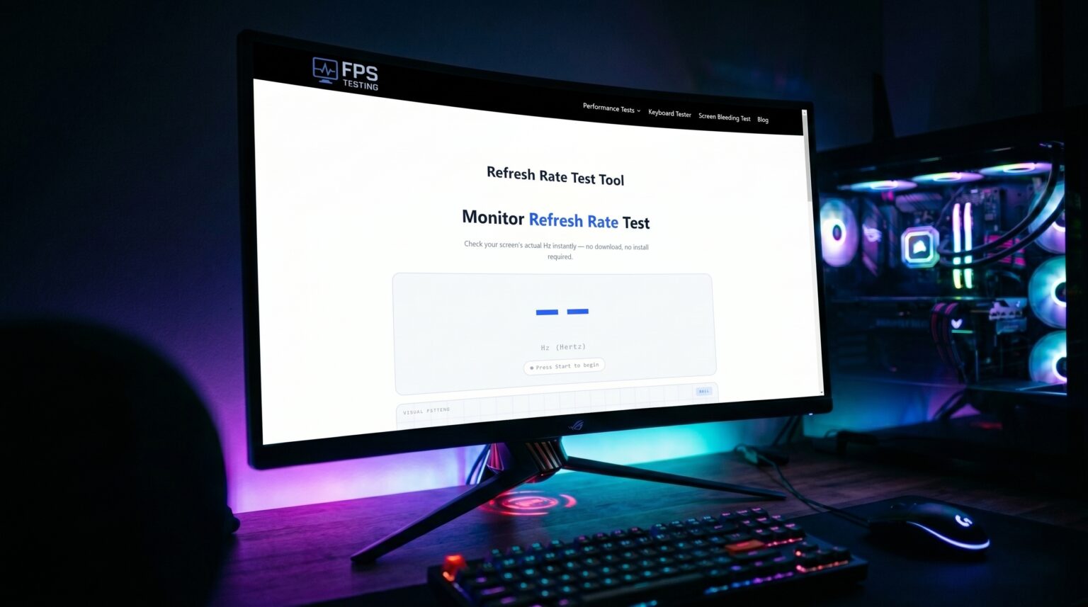 How to Check and Test Your Monitor's Refresh Rate - Free FPS Testing Tool