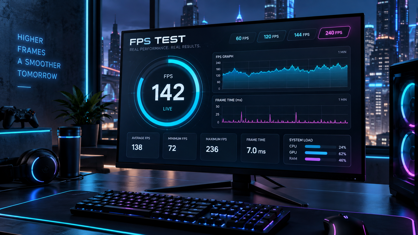 FPS Test Gaming Setup